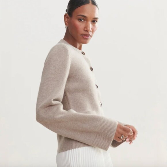 (Jenni Kayne) NWOT Cooper Cardigan in Taupe - Picture 3 of 9